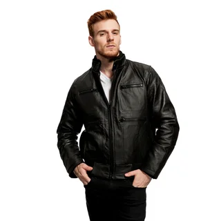 Men's Grant Leather Zip Jacket
