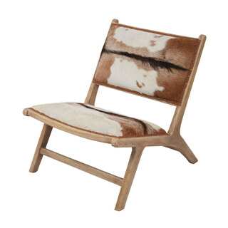 LS Dimond Home Goatskin Leather Lounger