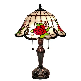 Amora Lighting Tiffany-style Floral 24-inch Table Lamp