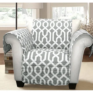 Lush Decor Edward Trellis Armchair Furniture Protector/Slipcover