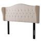 Alford Adjustable Beige Fabric Headboard by Christopher Knight Home