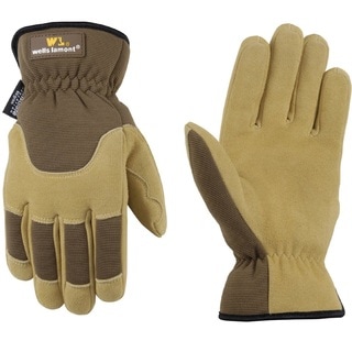 Wells Lamont Premium Suede Deerskin Work Gloves for Men
