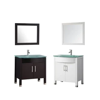 MTD Vanities Figi 32-inch Single Sink Bathroom Vanity Set with Mirror and Faucet