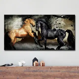 Ready2HangArt 'Equestrian Saddle Ink PPI' Canvas Wall Art