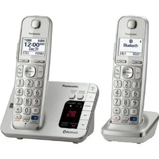Panasonic KX-TGE262S DECT 6.0 Expandable Digital Cordless Answering System with 2 Handsets (Refurbished)