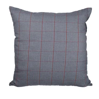 Blue Glen Plaid Prince of Wales Check 18-inch Throw Pillow