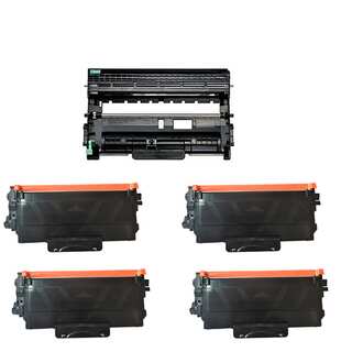 Brother TN420 + DR420 Cartridge HL-2240 HL-2270 (Pack of 5)