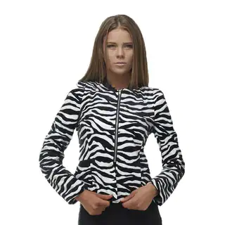 TOV Women's Stripped Zebra Jacket