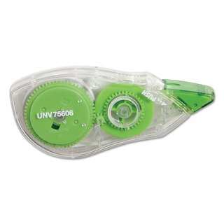 Universal One Non-Refillable Correction Tape with Two-way Dispenser (2 Packs of 6)