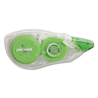 Universal One Non-Refillable Correction Tape with Two-Way Dispenser (5 Packs of 2)