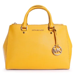 Michael Kors Sutton Medium Saffiano Leather Satchel Handbag