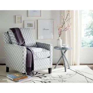 Safavieh Buckler Grey/ White Club Chair