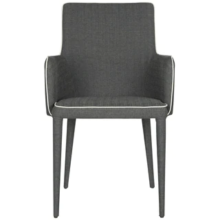 Safavieh Mid-Century Dining Summerset Modern Grey/ White Arm Chair