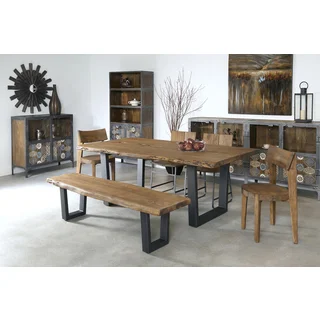 Christopher Knight Home Reclaimed Wood and Iron Dining Table
