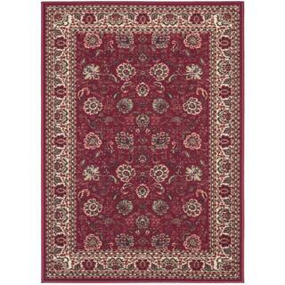 Ottomanson Ottohome Collection Persian Style Rug Oriental Rugs Red Non-skid Area Rug (2'7 x 4'1)