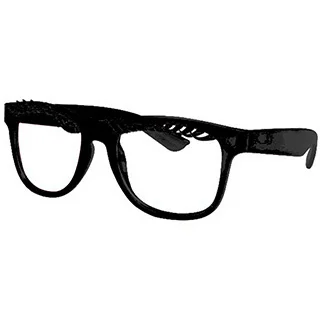 Unisex Eyelash Glasses with Black Frames