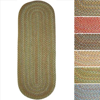 Cozy Cove Indoor/Outdoor Oval Braided Rug by Rhody Rug (2' x 6')