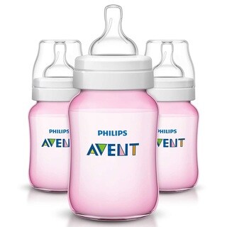 Philips Avent Classic Pink Plus 9-ounce Bottle (Pack of 3)
