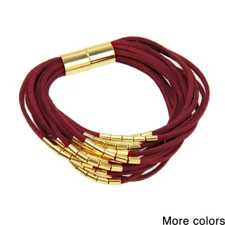 Saachi Suede Multi Strand Magnetic Bracelet (China)