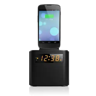 Philips AJ3200 Dual Alarm Clock Radio Dock for Smartphones/ MP3 Players