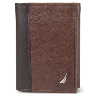 Nautica Men's Leather Tri-fold Wallet