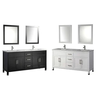 MTD Vanities Ricca 60-inch Double Sink Bathroom Vanity Set with Free Mirror and Faucet