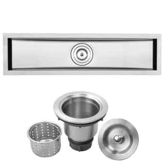 Ticor 31.5-inch Stainless Steel 16-gauge Undermount Trough Kitchen Sink