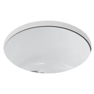 Kohler Porto Fino Self-Rimming 18-3/8x18-3/8x8.625 0-Hole Single Bowl Entertainment Sink in White