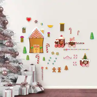 Gingerbread House Wall Decal Set