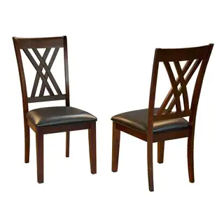 Simply Solid Asha Double X-Back Dining Chairs (Set of 2)