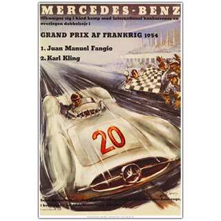 'Mercedes Benz Grand Pris' Canvas Art