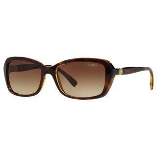 Vogue Women's VO2964SB Plastic Rectangle Sunglasses