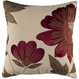 Rizzy Home 18-inch Floral Throw Pillow