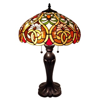 Amora Lighting Tiffany-style Floral Table Lamp