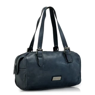 Phive Rivers Blue Leather Handbag (Italy)