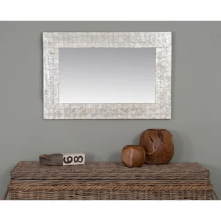 Small Troutdale Mirror Accented with Capiz Shells