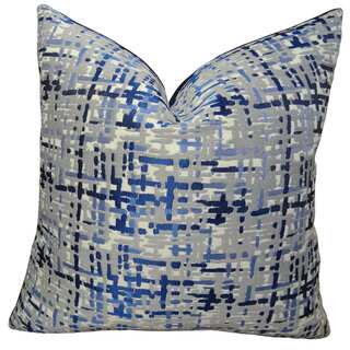 Plutus Abstract Plaid Handmade Double Sided Throw Pillow
