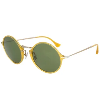 Persol Men's PO3091SM Plastic Round Polarized Sunglasses