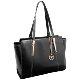 McKlein USA Black Aldora Fashion Tablet Tote Bag