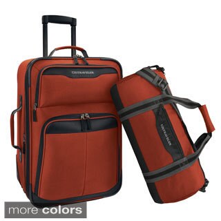 U.S. Traveler by Traveler's Choice 2-piece Carry-on Rolling Upright and Duffel Bag Luggage Set