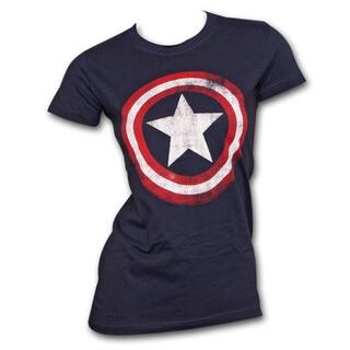 Women's Captain America Shield Marvel Logo Costume T-Shirt