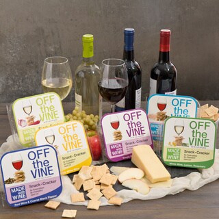 Off the Vine Red and White Wine Cracker Variety Bundle