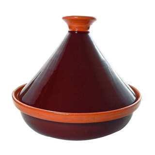 Le Souk Ceramique Brown Cookable Tagine (Tunisia)