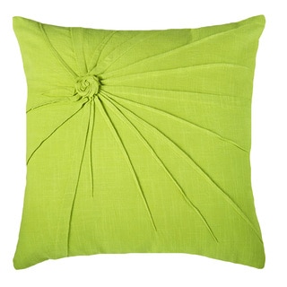 Rizzy Home Green Square Pillow Cover