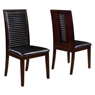 Sapire Channel Quilted Upholstered Dining Chairs (Set of 2)