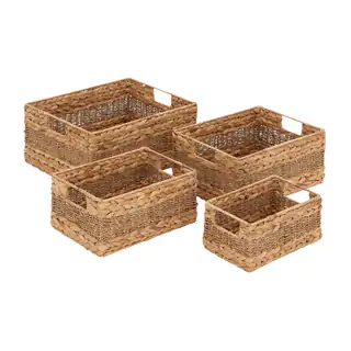 Seagrass Rectangular Baskets (Set of 4)
