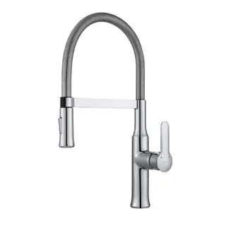 KRAUS Nola Flex Single-Handle Commercial Style Kitchen Faucet with Dual-Function Sprayer in Chrome