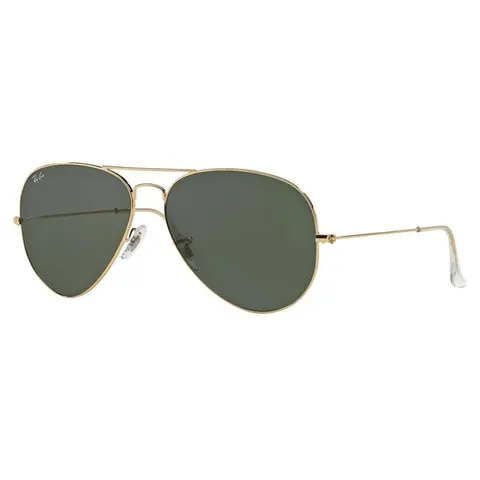 Ray-Ban Aviator Classic RB3025 Unisex Gold Frame Green Lens Sunglasses