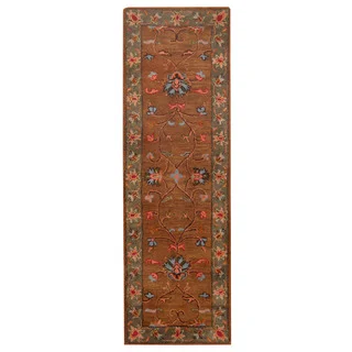 Herat Oriental Indo Hand-tufted Mahal Wool Runner (2'6 x 8')