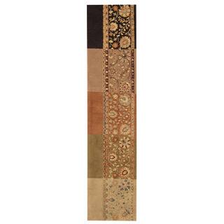 Herat Oriental Indo Hand-tufted Tibetan Multicolor Wool Rug (2'3 x 10')